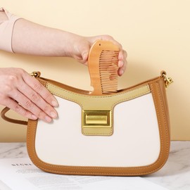 Nogeqi Birthing Comb for Labor Pain, Natural Wooden Comb for Women with Holes, Fish Shape Birthing Labor Gifts for Expectant Mothers