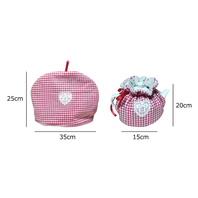 HIGHAWK Set of 2 Tea Cozy Teapot Covers Thermal Dustproof