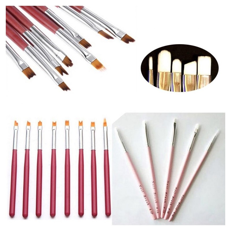 Pingshow74 Premium Brush Set - Popular Pink Nail Collection 3