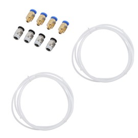 Wendry Tubo de Teflón PTFE (2 PCS), Adaptador Rápido PC4-M6 (4PCS), Empuje Neumático Recto de PC4-M10 (4 PCS), Accesorios de Impresora 3D