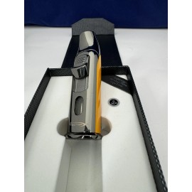 Vector AZTECH - Wind Resistant Large Single Jet Torch Lighter - Yellow - New