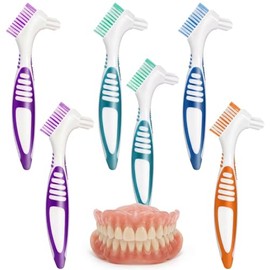 6 Ramas Cepillo De Dientes Brackets, Cepillos De Ortodoncia Para Higiene Bucal, Cerdas De Nylon Suaves, Diseño Ergonómico Para Usuarios De Aparatos Ortodóncicos, 4 Colores