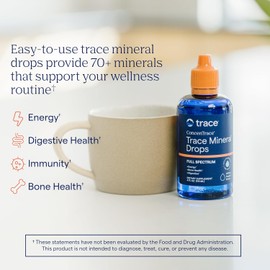 Trace Minerals ConcenTrace Drops 118 ml - Balance de electrolitos - Energía física - Hecho en USA