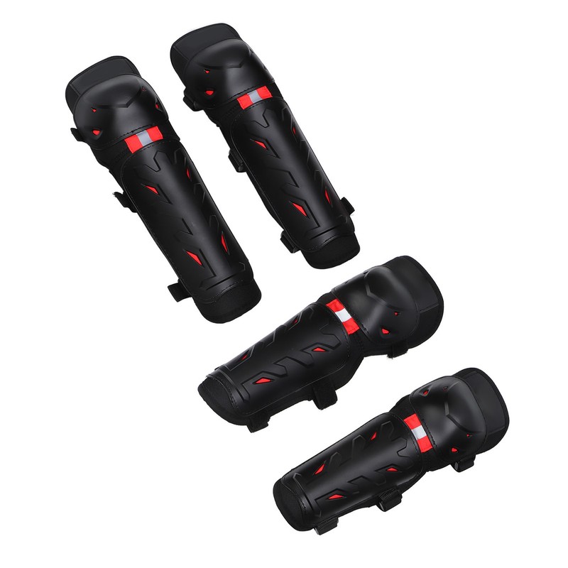 4PCS Knee Pads Elbow Pads Night Luminous Knee Protective Gear