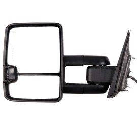 FINDAUTO Tow Mirrors Fit for 2014-2018 for Chevy for GMC 1500 2015-2019 for Chevy for GMC 2500/3500 HD Towing Mirrors With Left Right Side Power Heated Turn Signal Running Light Reverse Light Chrome