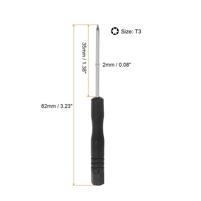 sourcing map Mini Torx Screwdriver T3 Star Head for Watch
