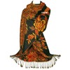 GFM® Pashmina Style Scarf in Peacocks Design (DK1909-KL)