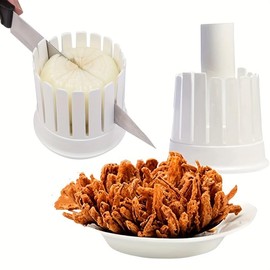 Blooming Onion Cutter, Onion Cutter Fried Onion Blossoms Maker Kitchen Tools Fruit & Vegetable Cutting Cut Onion Practical Tools with Core Cutter for Potato Tomato Apple Orange