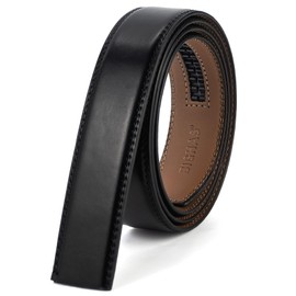 BIGHAS Belt, Buckle, Free Combination, Genuine Leather, Auto Lock, 1.4 inches (35 mm), Men's Single Item, Business Casual, Replacement, Large Size, Durable, Durable, Adjustable Size, Stylish, Golf,