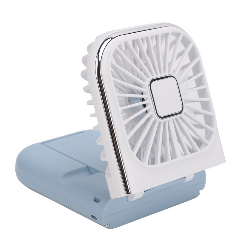 Foldable Necklace Fan Folding Digital Desktop Mobile Phone Holder Small