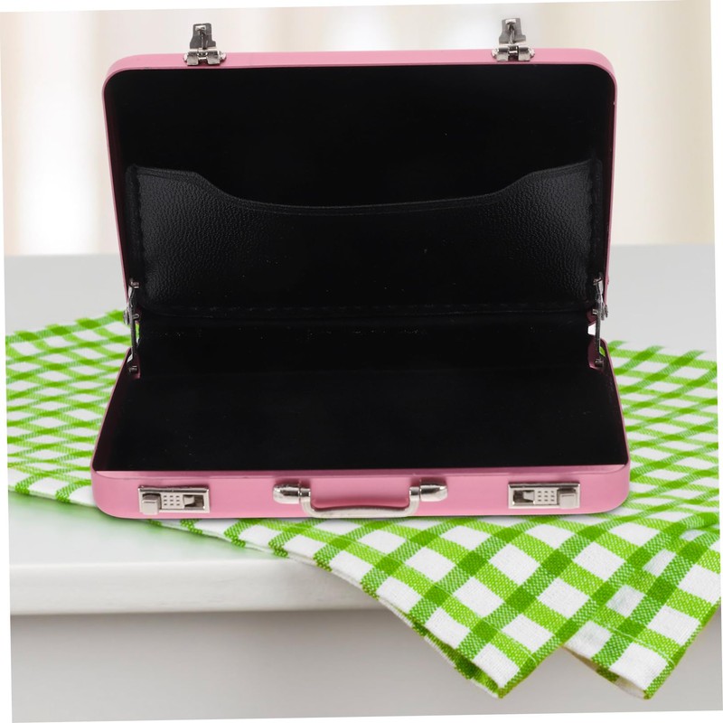 jojofuny Mini Briefcase Business Card Holder Card Case Portable Id