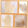 Uds Guantes Ducha Exfoliantes Zacate Sisal Natural Limpieza Profunda Masaje