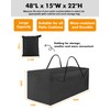 Outdoor cushion storage bag, Waterproof storage bag with zipper and