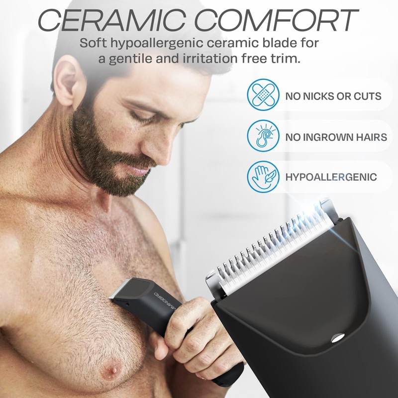 HUMMINGBIRD MK5 Pubic Hair Trimmer for Men – Ceramic Blade,