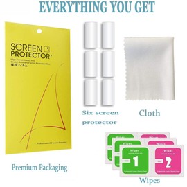 onetuo Screen Protector Compatible with BOCLOUD Smart Watch 1.45 Inches, HD Clear Flexible TPU Film [Bubble-Free] [Compatible with Case] [Premium Quality] Screen Protector (Pack of 6)