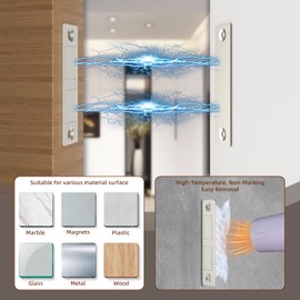 Adhesive Cabinet Magnets Jiayi 30 LB Door Magnetic Catch, 2 Pack Ultra Thin Door Magnet Cabinet Catches Magnetic Latch Drawer Magnets with Adhesive Backing for Wardrobe Closet Cabinet Sliding Closure