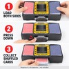Automatic 2-Deck Card Shuffler, Battery Operated Electric Playing Card Shuffle