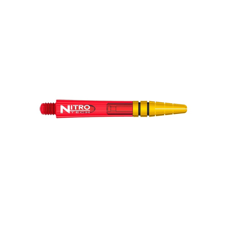 RED DRAGON Nitrotech Intermediate Red and Gold Dart Stems -