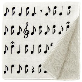 Hamamonyo Washed Towel Handkerchief, Music Note