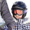 SWANS JUMPIN-DH GLR Snow Goggles, Made in Japan, Pink Lens,