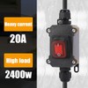 VONVOFF Waterproof Inline Cord Switch,DPST AC 20A-125V,16A-250V On Off Toggle