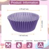 sourcing map 200 Count Cupcake Liners Purple Cupcake Cups Standard