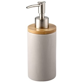 Giyofom 400Ml Ceramic Soap Dispenser, Nordic Style, Lotion Dispenser Soap Dispenser for Kitchen and Bathroom -Grey