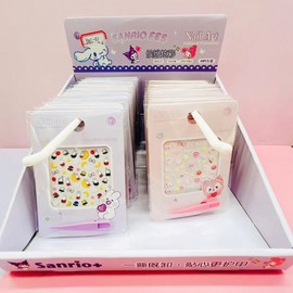 [Overseas] Children's nail stickers, character nail stickers, nail materials, children's character cute nail stickers, girls' makeup nail, free size/Sanrio Animal Park random 50ea