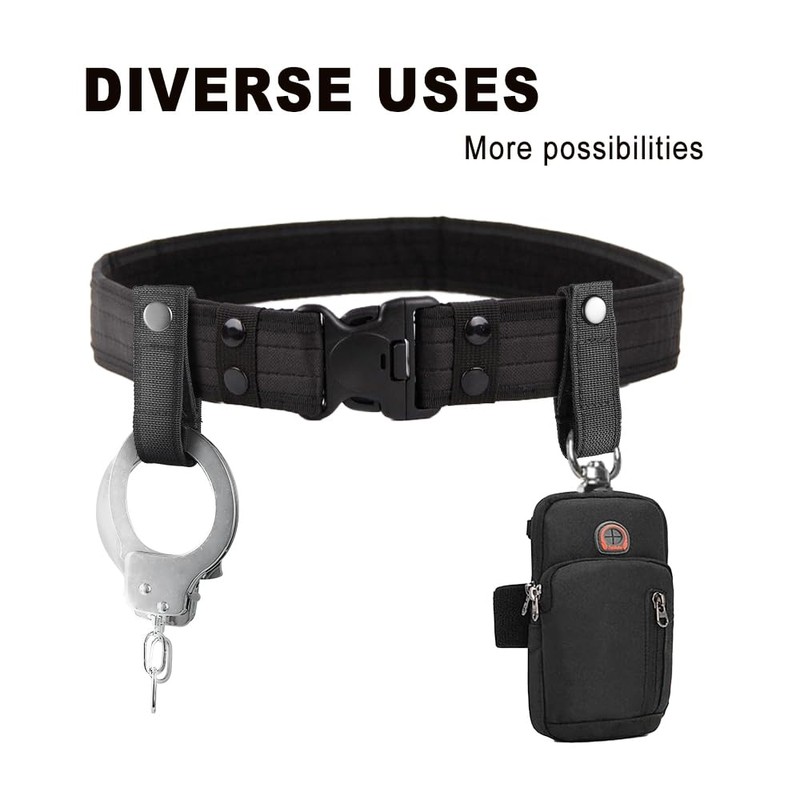 Handcuff Strap, Tactical Handcuff Holder, Nylon Duty Belt Keepers, Adjustable