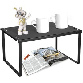 Zaxiva Metal Kitchen Rack, Stackable Spice Rack for Kitchen and Bathroom, Versatile Organiser for Spices, Makeup and Kitchen Utensils, Ideal as Kitchen Cabinet Organiser and Spice Rack