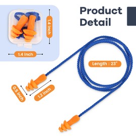 NEEOFNT Shooting Ear Protection - 10 Pairs Noise Cancelling Ear Plugs for Gun Range, Sleeping & Swimming