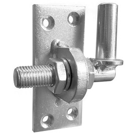 Connex Hook on Plate Diameter 16 Distance up to 10 mm Adjustable Galvanised Support Hook / Hatch / Universal Hook / Mounting Hook for Garage / Panel Hinge / Gate Fitting / DYB2900421, Blue Galvanised,