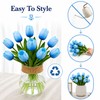 Artificial Tulips for Floral Arrangements, Soft PU Fake Flowers with