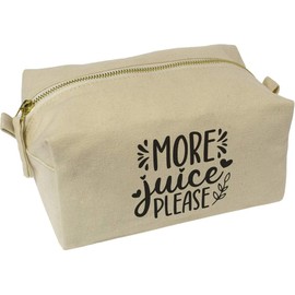 'More Juice Please Baby Toddler Child Humor ' Canvas Wash Bag/Makeup Case (CS00042173)