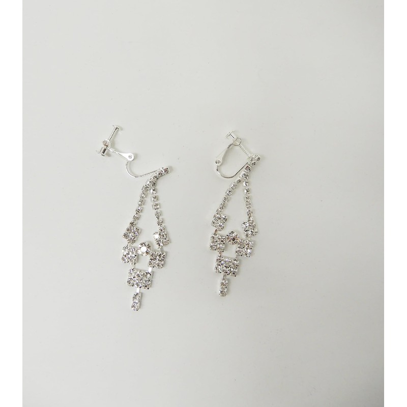 AN SHU Rhinestone Necklace Earrings Set Earrings Set Wedding Wedding