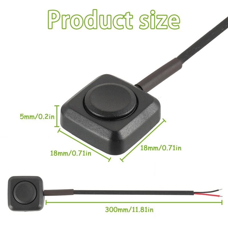 EPLZON 2 PCS 12V/24V Mini Push Button Switch Surface Mount