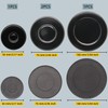 4-Piece set of gas stove burner cover, Suitable for gas