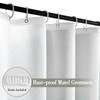 Seenus Waterproof Frosted Shower Curtain Liner with 3 Large Magnets,