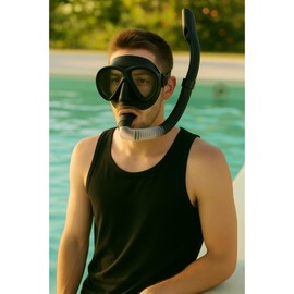 Hurley Adult Black Snorkel Set