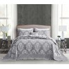 HZ & HY Oversized King Bedspread, Jacquard Matelasse Damask Pattern