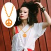 Hicarer Peace Sign Necklace Hippie Necklaces Hippie Jewelry Set Peace