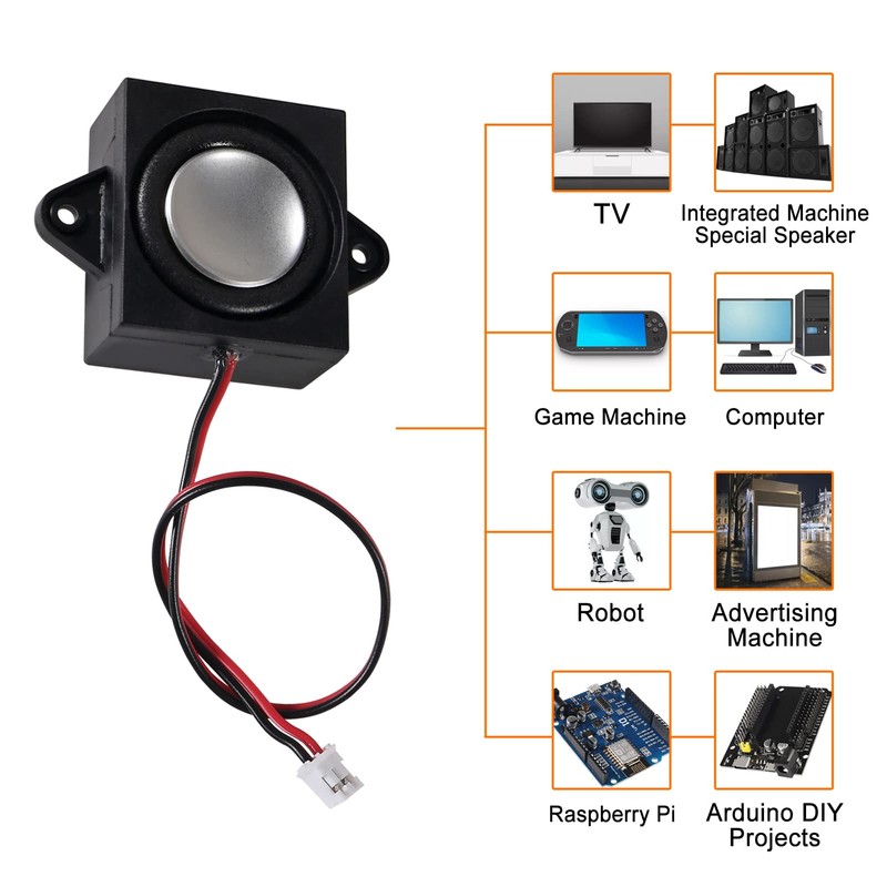 ACEIRMC 4pcs Speaker 3 Watt 8 Ohm Mini Speaker 8ohm