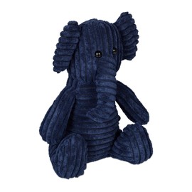 Relaxdays Elephant Doorstop Door Stopper Elephant Fabric with Sand Filling Door Buffer Floor Decorative Door Bag Children H x W x D: 27 x 19 x 21 cm Blue Polyester