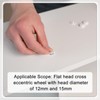 sourcing map 100PCS Screw Cap Covers, 17mm Waterproof Plastic Screw