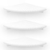 Lamapggio Corner Floating Shelves with Double Support Brackets, 3 Pack