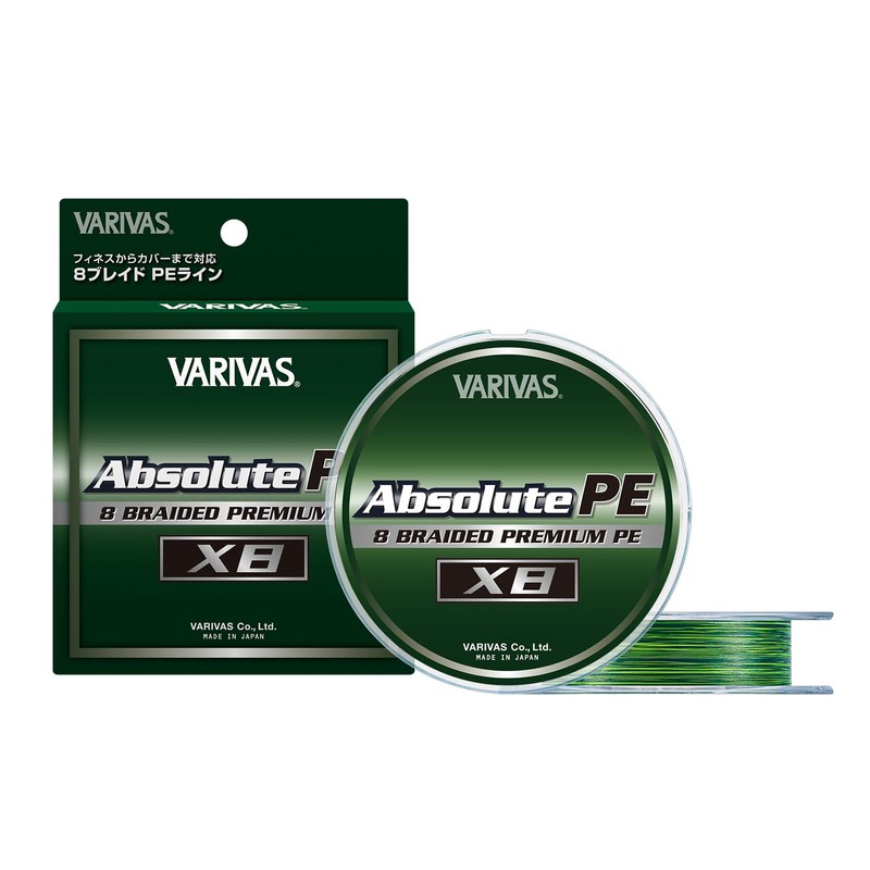 VARIVAS Absolute PE X8, 492.1 ft (150 m), Green Marking