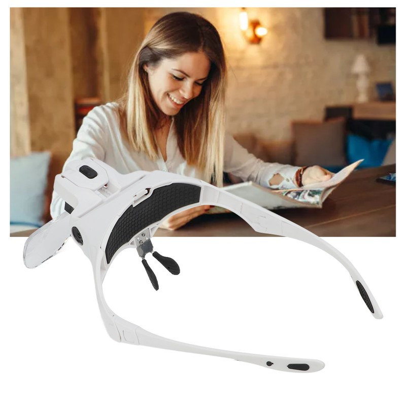 Headband Magnifier Helmet Structure 5 Magnifying Optical Lenses Ergonomic 2