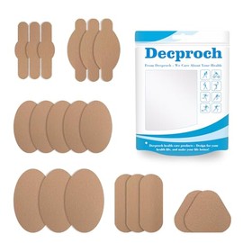 Moleskin for Feet, Moleskin for Blisters, Moleskin Adhesive Pads for Feet Heels, Skin Tape Sticker Patch for Feet (10 Sheets - 60 Pieces Total)