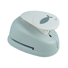 Rayher Paper Craft Punch with Fish Design, Lever Punch for Card Making and Scrapbooking, 3.81cm, 1 1/2", 89854000