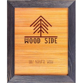 Rustic Wooden Picture Frame 11x14-100% Natural Solid Eco Distressed Wood for Wall Mounting Photo Frame - Dark Grey